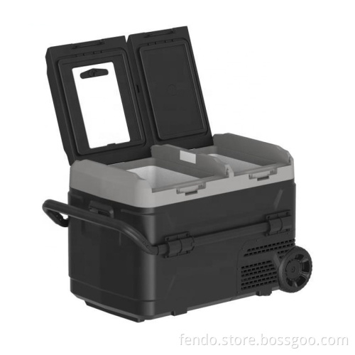 Portable 40L DC 12/24V Mini Fridge for Home, Office, Outdoor, Car, Truck, Travel, Camping